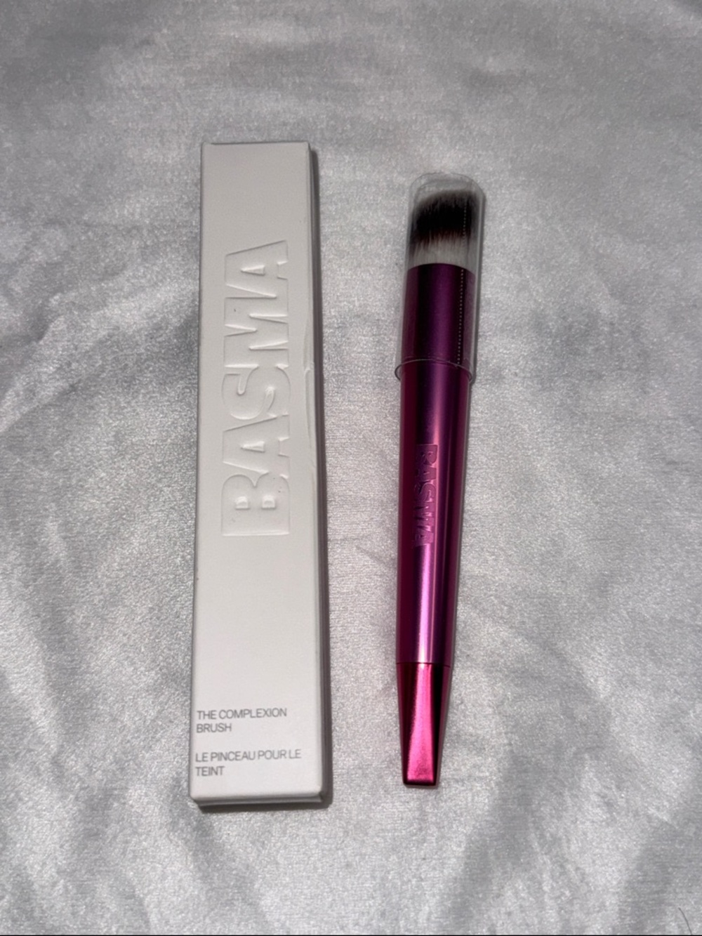 BNIB Sephora Basma Complexion Makeup Brush in Metallic Pink
